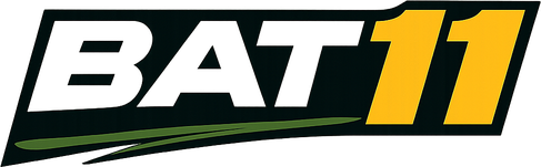 bat 11 logo on deep purple navigation header